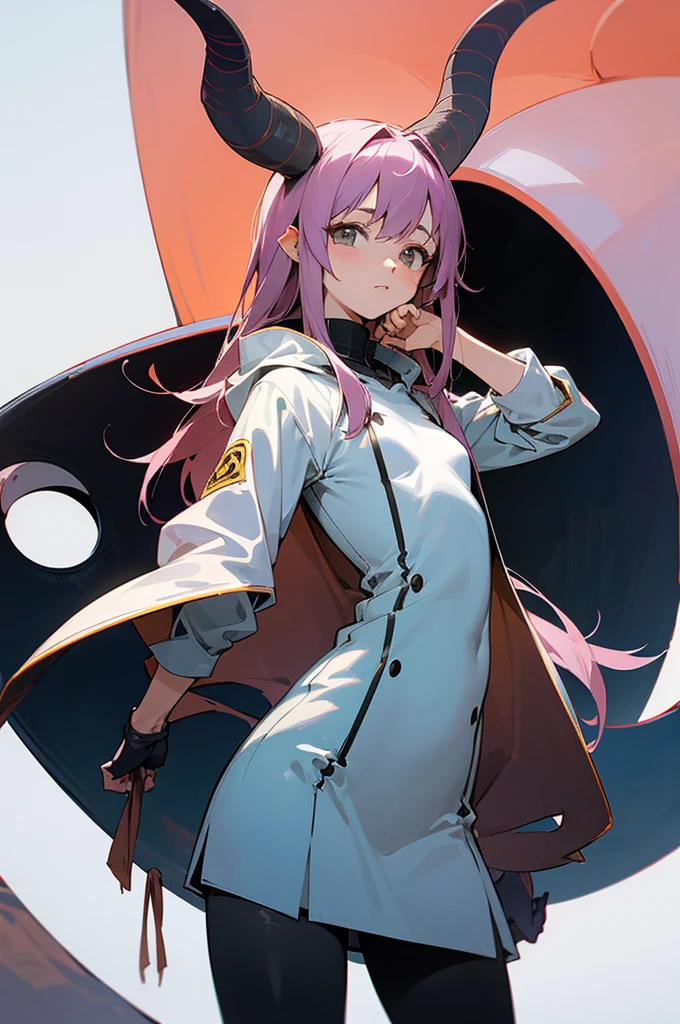 Este personaje de anime es una adolescente con cuernos de 2 y 13,2 centimeters high and 1,28 centimeters thick. Its horns are located on the upper left side of its head and show traces of its former life as a Hollow helmet.. Tiene el pelo gris y negro, corto. Her breasts are small, con una altura de 2 y 1,5 centimeters high and a thickness of 1,10 centimeters. He is 14 years old mangas, chaqueta, bonita pose, ultra (sudadera con capucha).