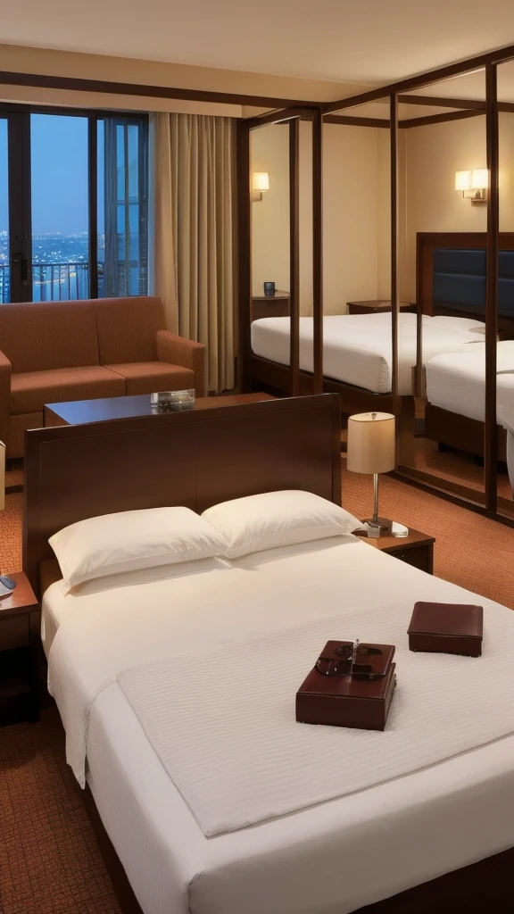 Hotel Rooms、night、photograph、Women's undergarments、shower