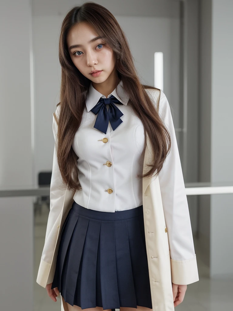 Beauty、uniform、Long Hair