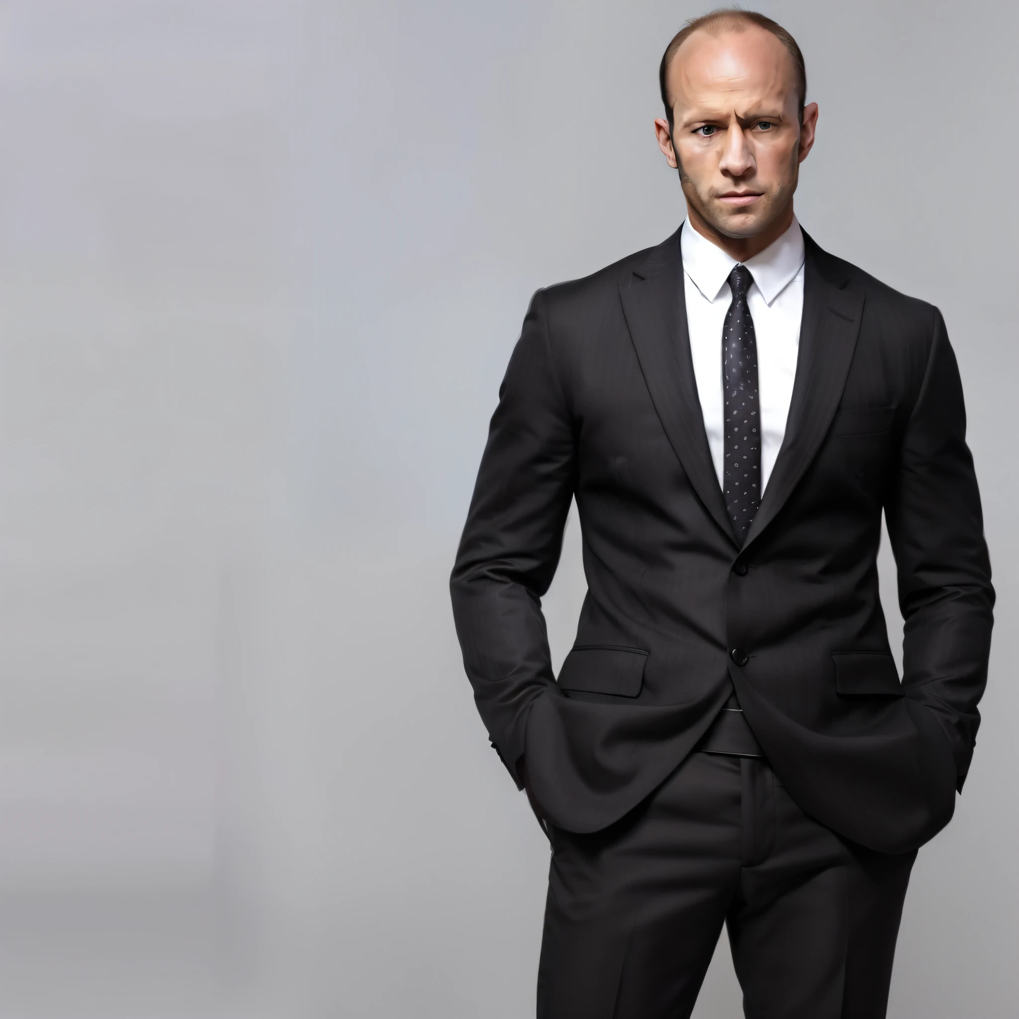 arafed man in a suit and tie standing with his hands in his pockets, Jason Statham, Jason Statham como Batman, Jason Statham skiing, wearing black suit, 因果関係のあるwearing black suitいる, wearing a black suit, in a suit preto, in a suit, in a suit de negócios, an elegant suit, dressed in a suit, vestindo um terno