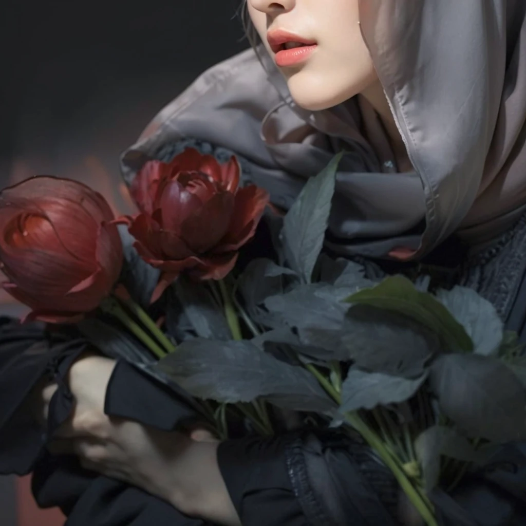 (Best quality, 8k, 32k, Masterpiece, UHD:1.2),Photo of Pretty Japanese hijab woman, large breasts, tight shirt, clean background, photo studios, fetish hijab, woman hijab sitting in a chair, digital art, gucci style, gucci clothes, album, official artwork, streetwear graphic design ,photo in studio, clean background, The Queen.