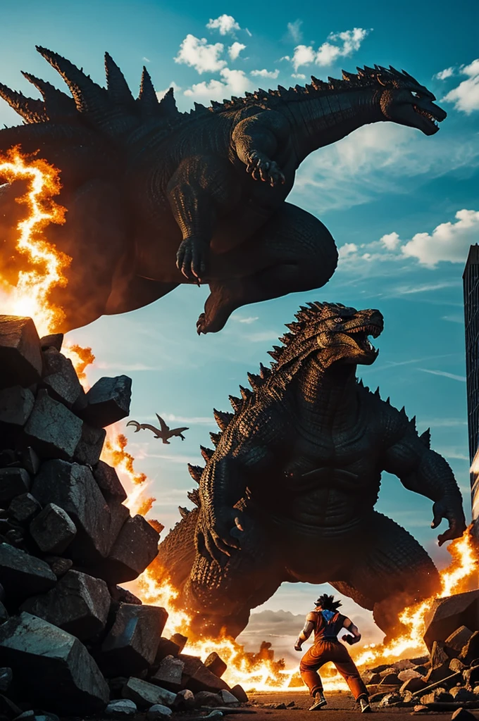 Goku vs godzilla