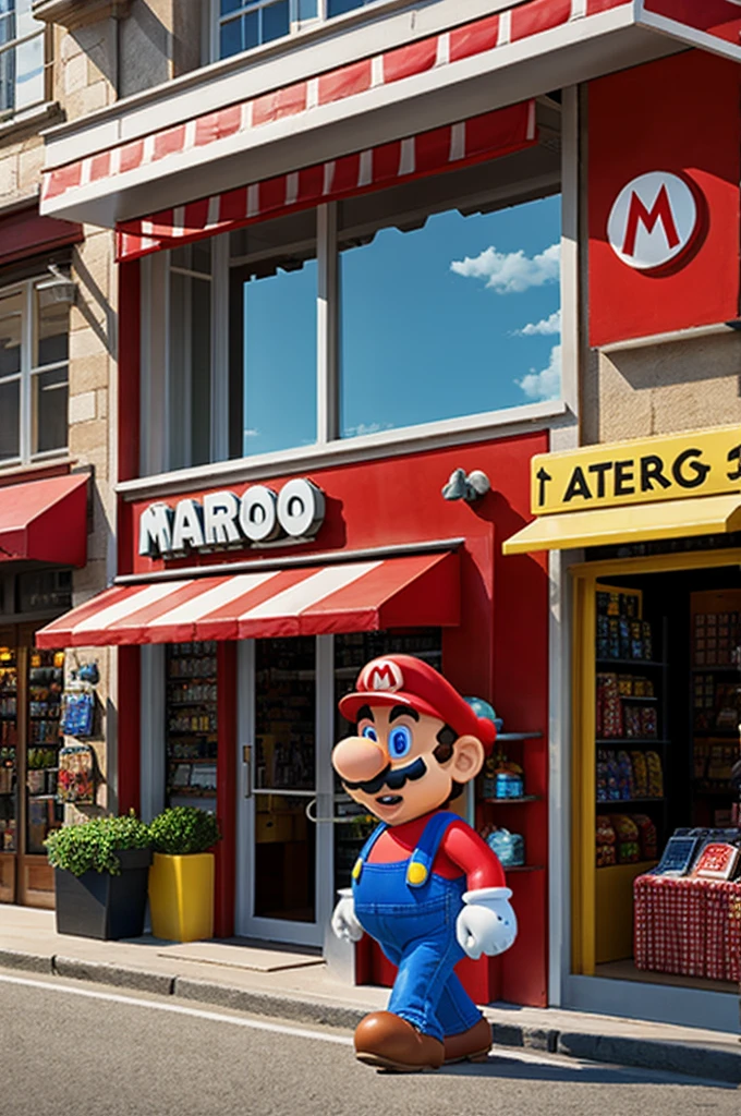 Mario goes to a store