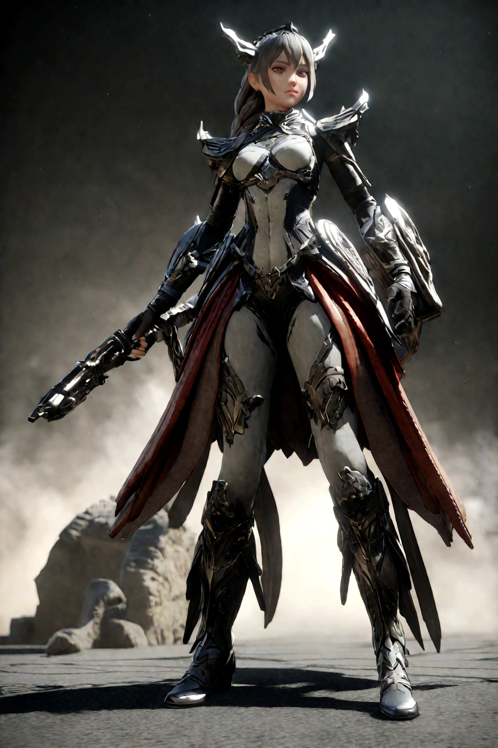 3D girl with powers to create cement 