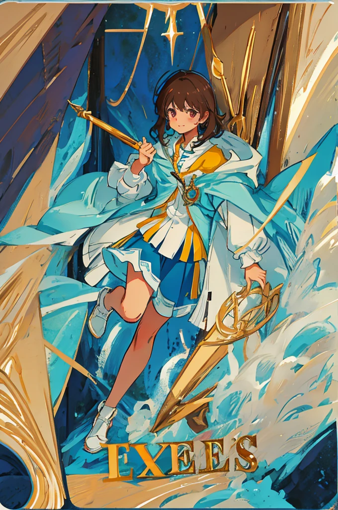 Draw me a female musketeer, tanned complexion, dark hair and Latin origin