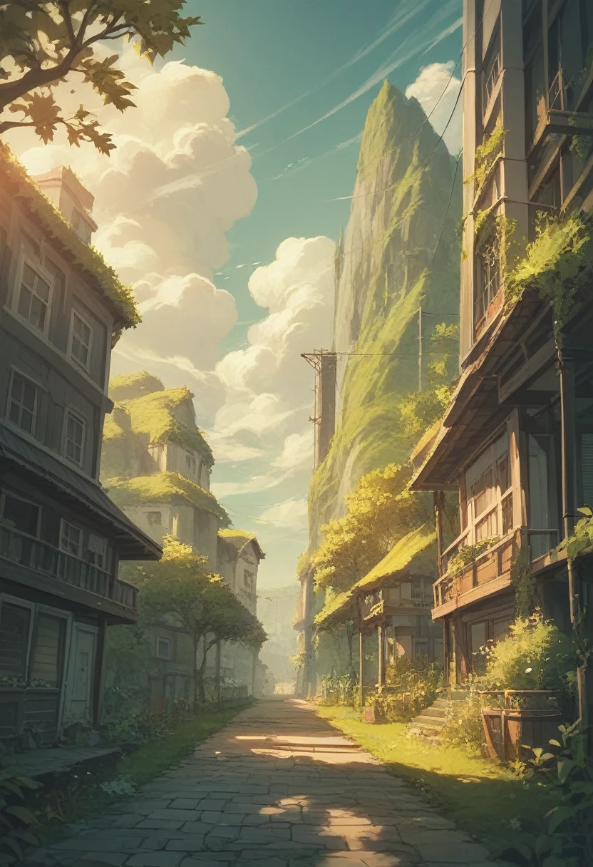 makoto shinkai,Scenery of the countryside,(((Photography))), high brightness,high saturation,high contrast