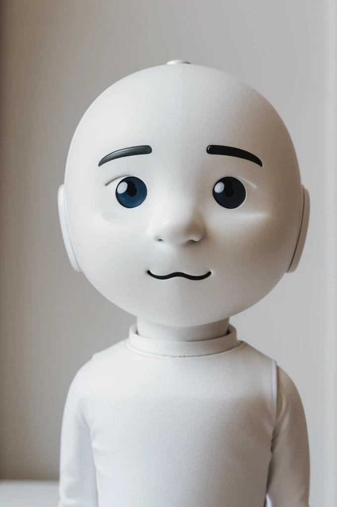 ((best quality)), ((masterpiece)), (detailed), perfect face white anthropomorphic little guy whit a plan on the head
