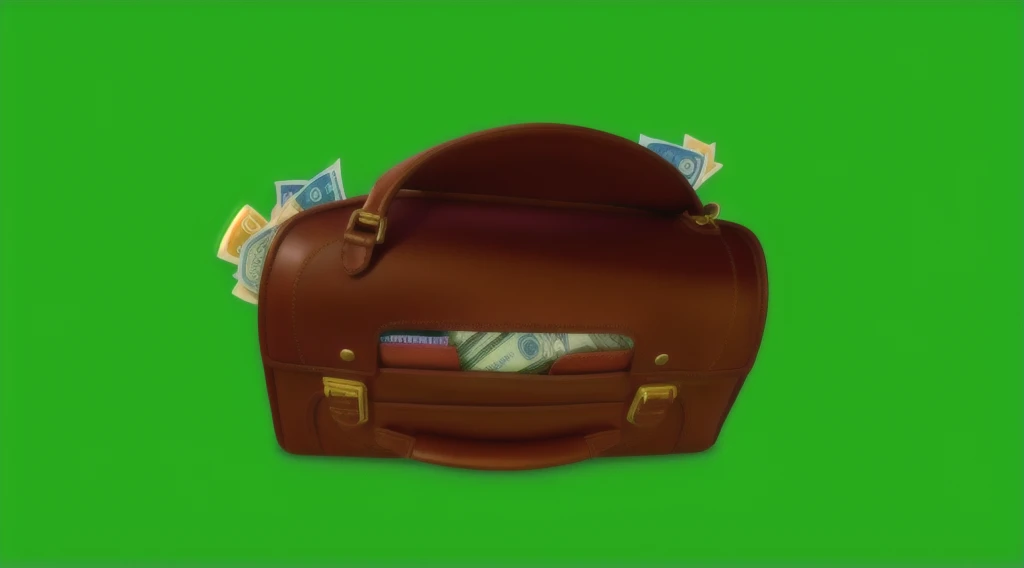 briefcase full of money, tearing