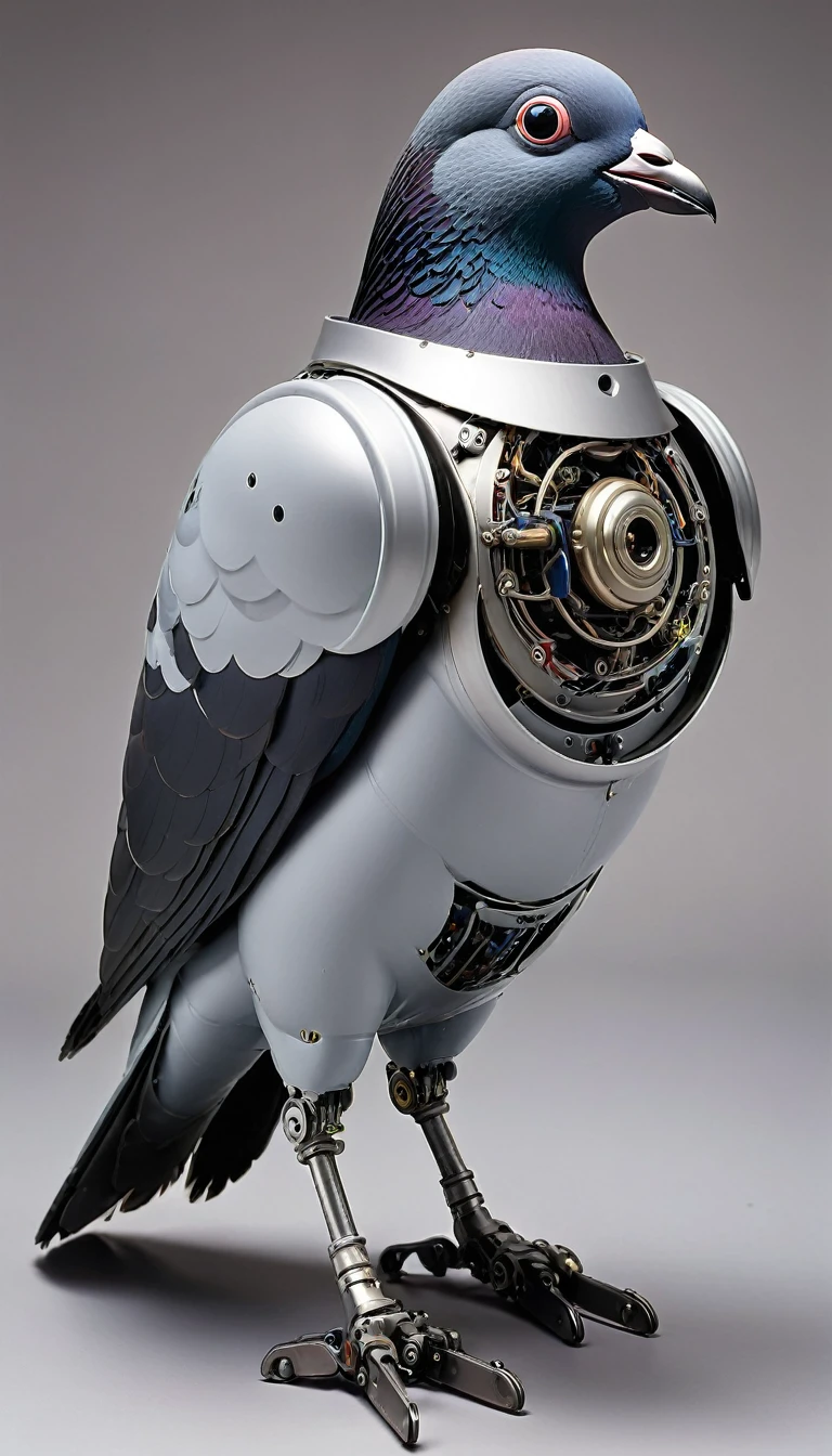 A jet-engine pigeon robot