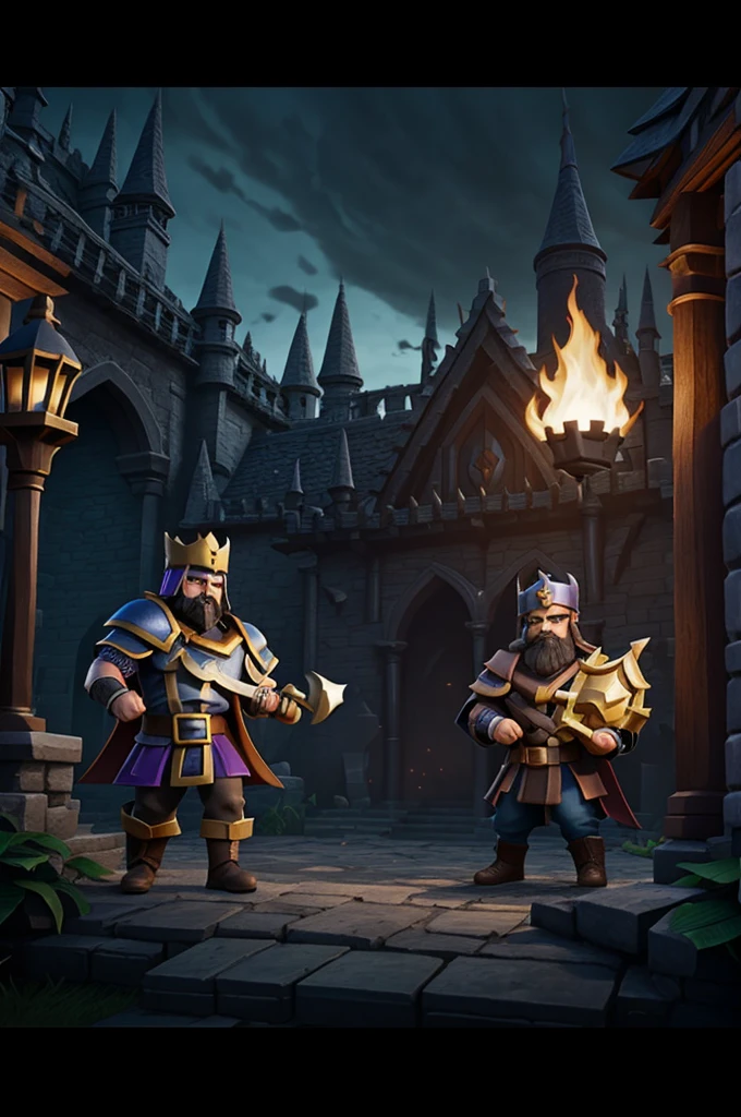 Clash royale con tematica dark fantasy realista