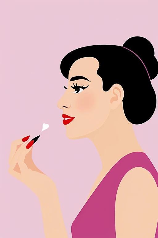 Profile photo for my acrylic nail business in cartoon