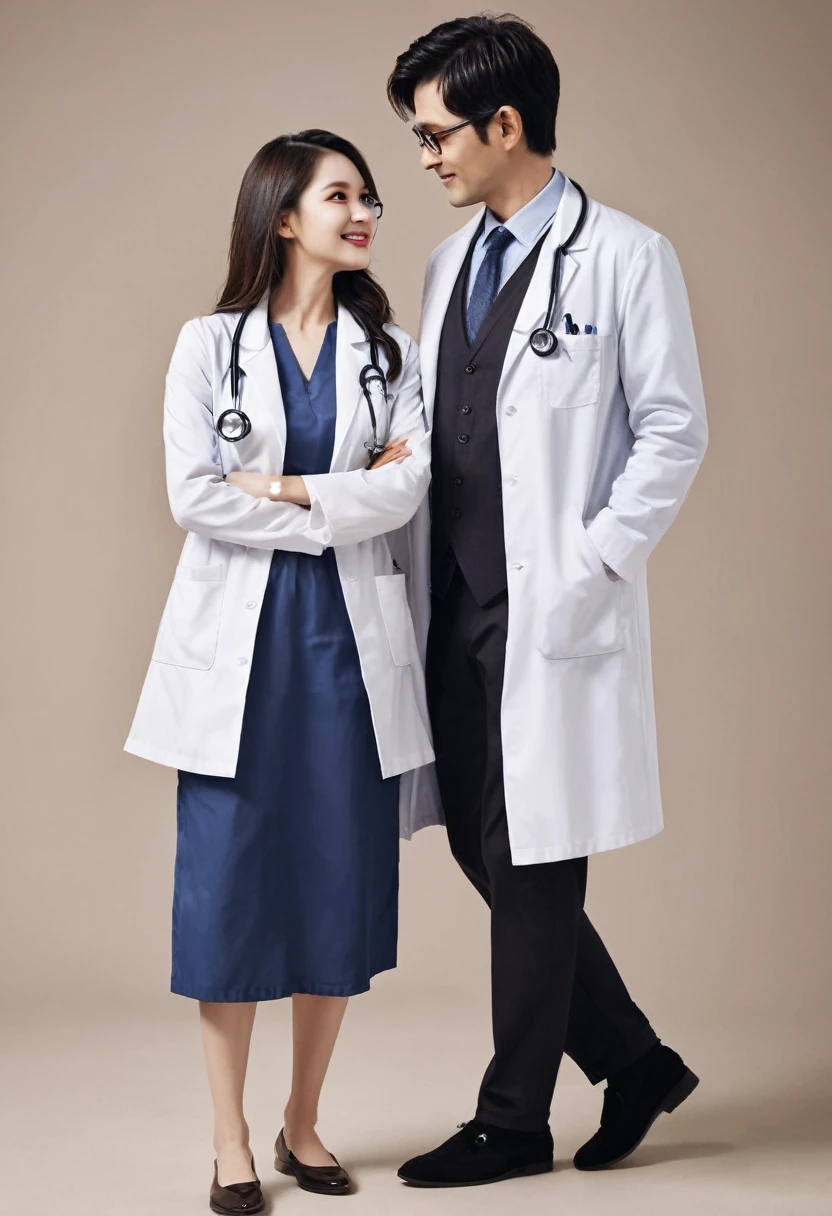 Create a doctor couple, extremely in love