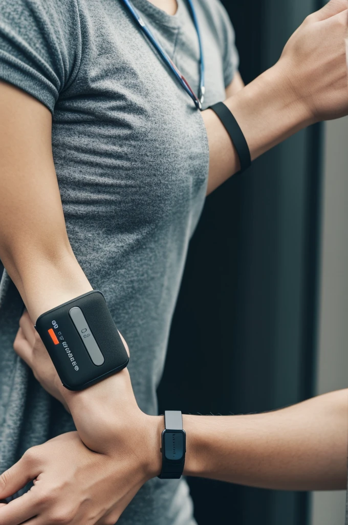 I need a wound patch that is monitored by a smart watch that measures vital signs and wound status.