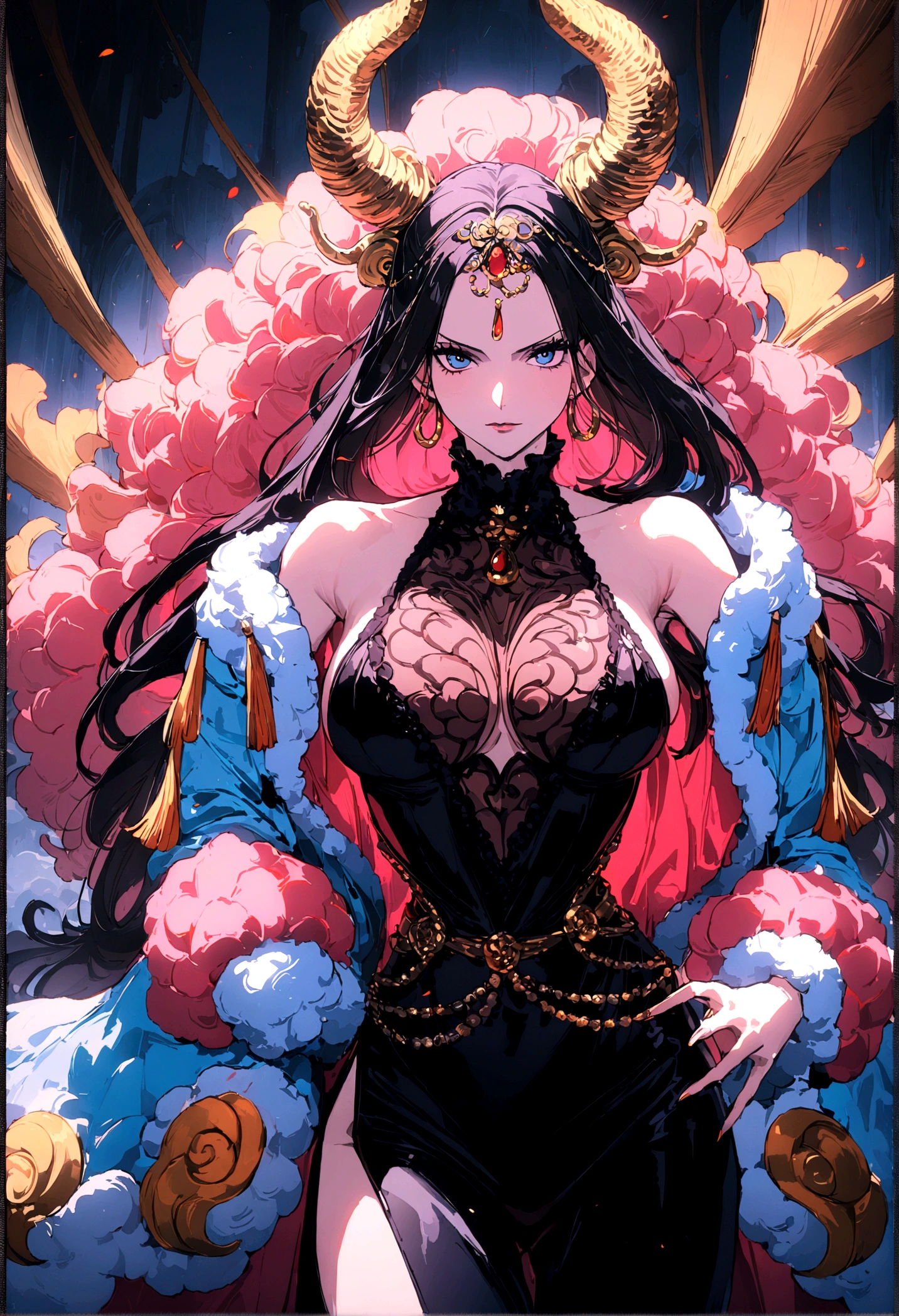 (8K, Highest quality, masterpiece: 1.4), Very detailed, Highest quality, one piece, Boa Hancock