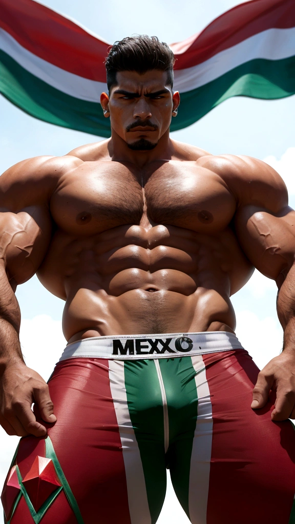 Mexico manifested in a muscular man 