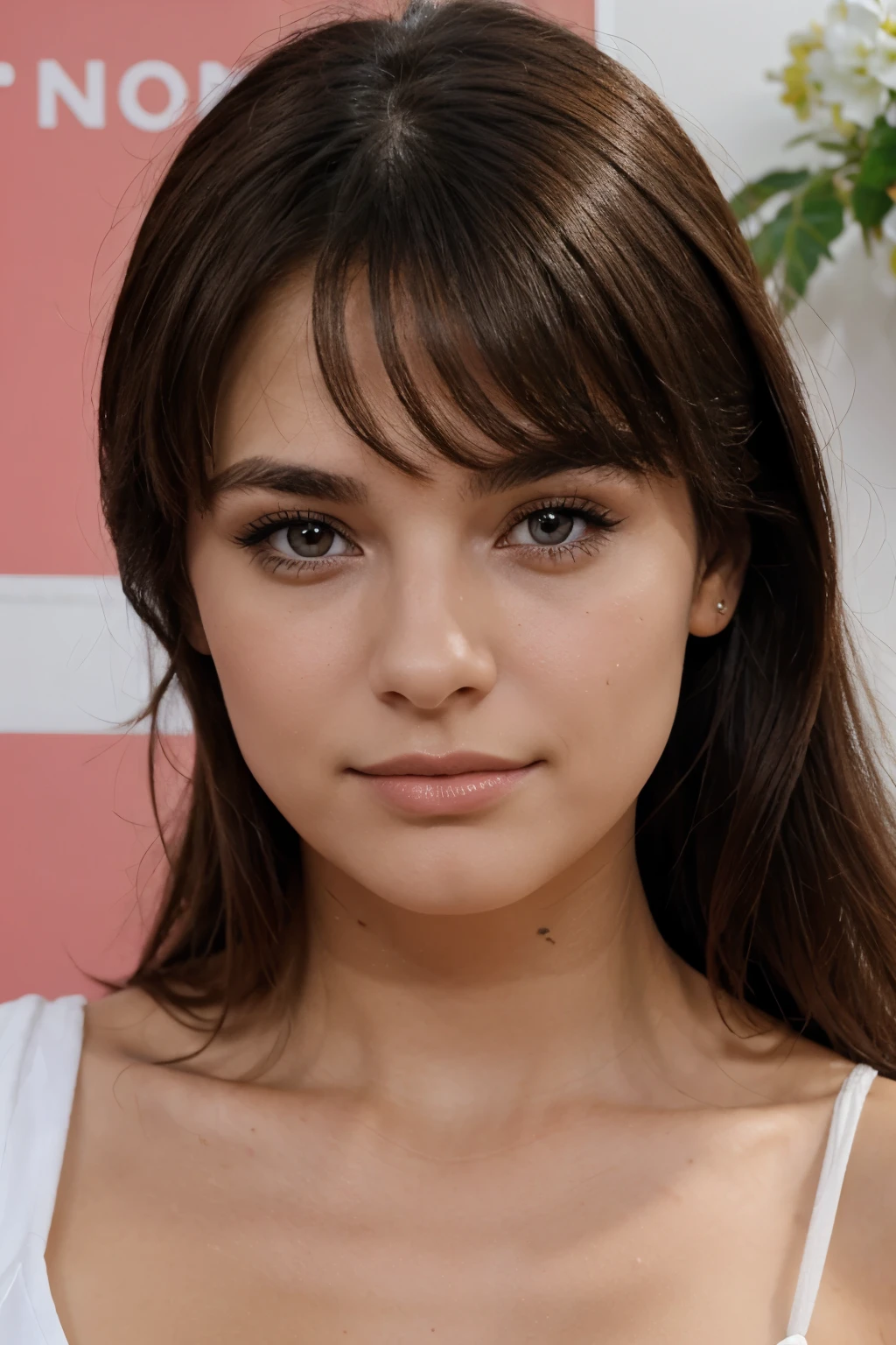Brune beauté réalité 24ans visage