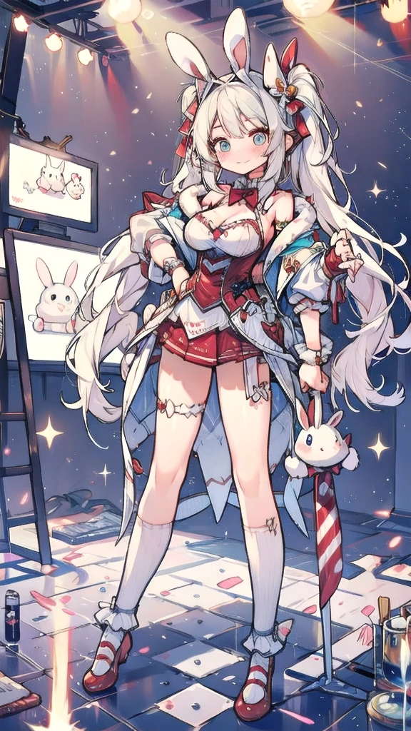 cute bunny stripper girl