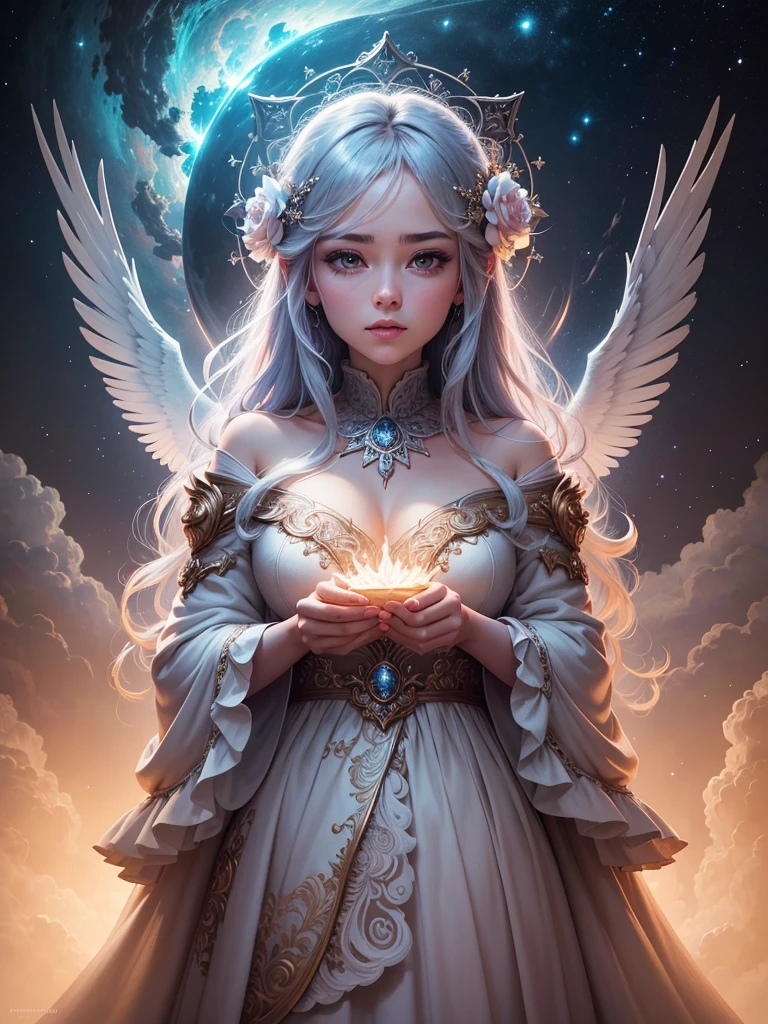 A celestial drama unfolded in the ethereal heavens as thick clouds formed an awe-inspiring spectacle. The billows weaved together, creating a wondrous creature of mythical lore. This captivating manifestation has become popular on Artstation, depicted with precise brushstrokes. The studio portrait reveals unrivaled intricacy and breathtaking detail. The creation is adorned with minuscule intricacies that are indescribable.