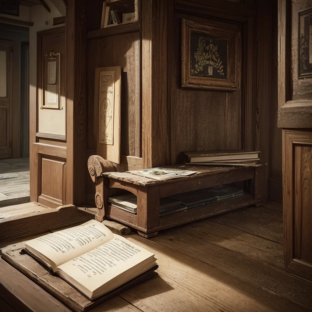 An image of a half-open old book with an old key next to it, representing access to hidden knowledge.
