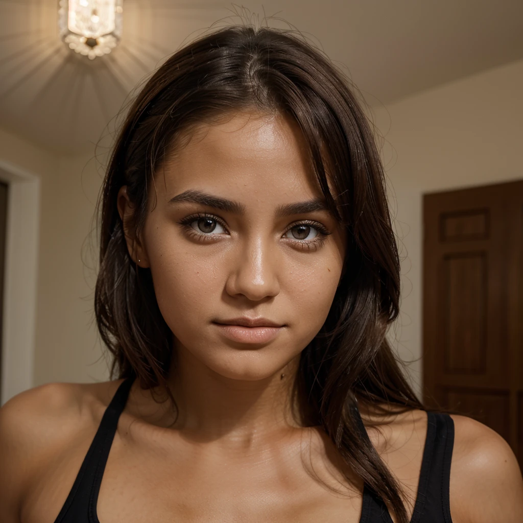 Professional photography; Naked black Jenna Ortega has hard sex while standing with a muscled man