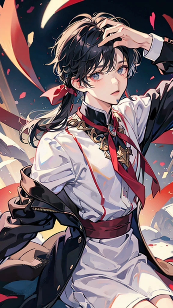 Yandere man black hair 