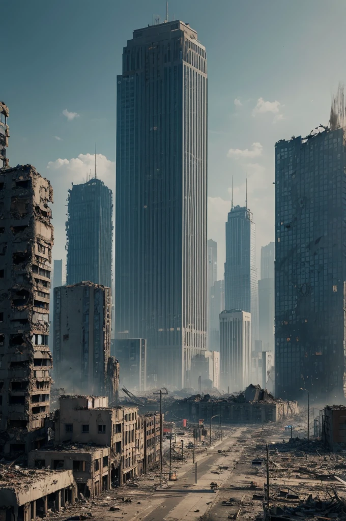 City completely destroyed after apocalypse