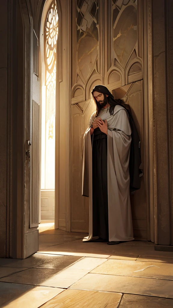 Jesus talks about heaven with his son on earth