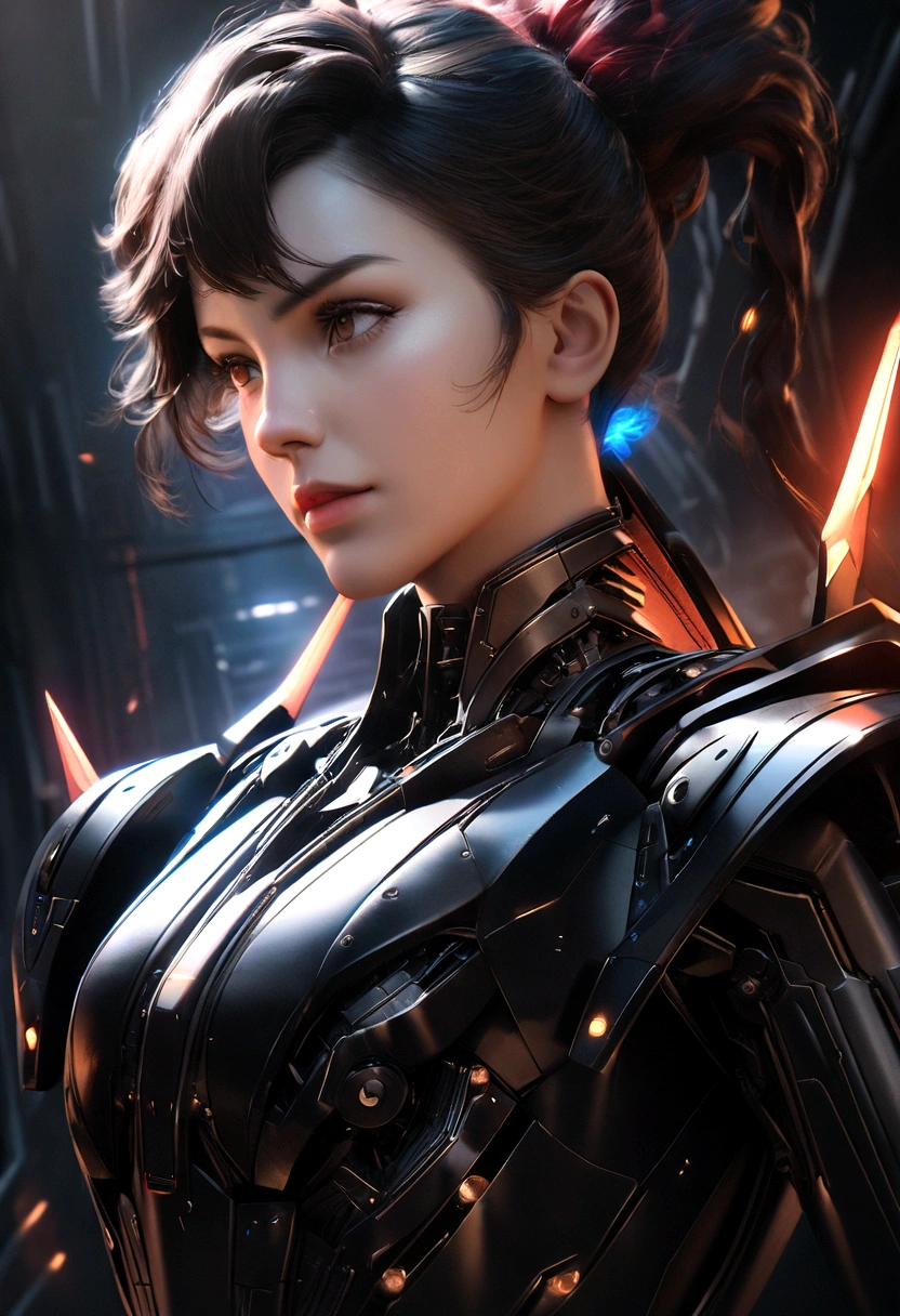 a highly detailed 8K portrait of Nicola Tesla in a futuristic armor, manipulating modern technology and energy, intricate mechanical details, cinematic lighting, photorealistic, digital art