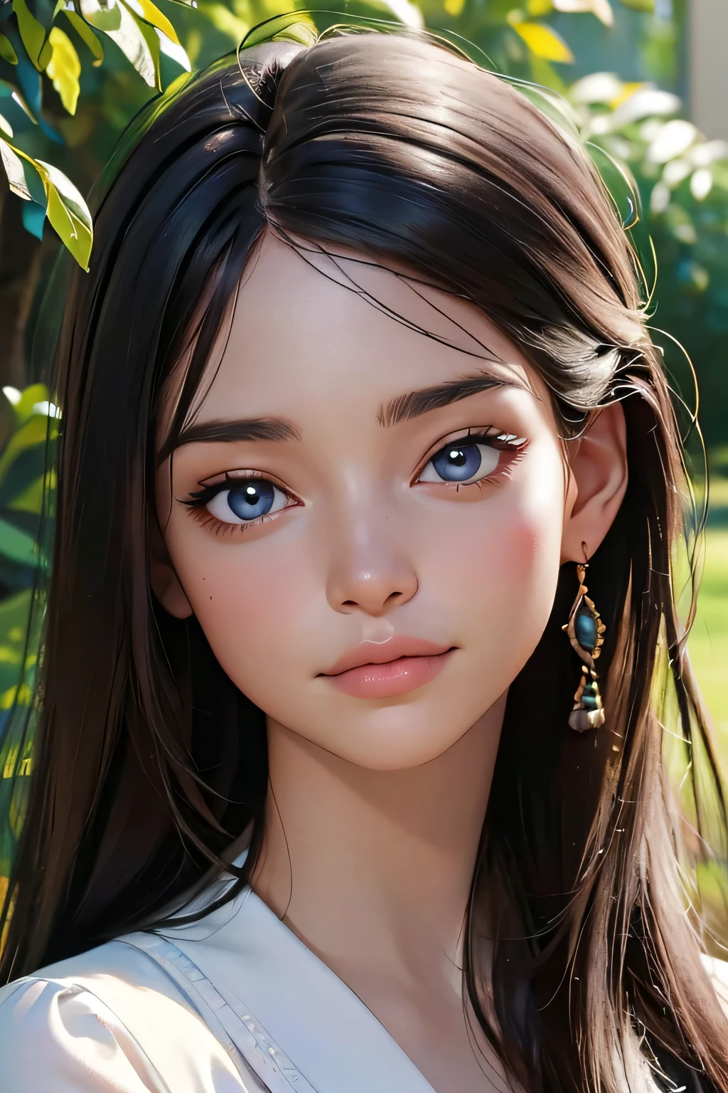 (best quality,4k,8k,highres,masterpiece:1.2),ultra-detailed,(realistic,photorealistic,photo-realistic:1.37),A girl in a garden,portraits,beautiful detailed eyes,beautiful detailed lips,extremely detailed eyes and face,longeyelashes,natural lighting,greenery,peaceful ambiance,flowing dress,flying hair,gentle sunlight,vivid colors,aesthetic composition,soft shadows,subtle breeze,serene expression,relaxed posture,harmonious background,dreamy atmosphere, dressed professionally, in her office, full view