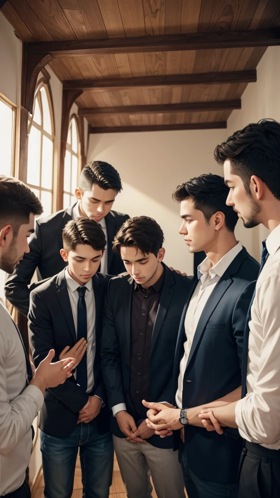 God sends his adult son to meet his adult brothers to pray for everyone.