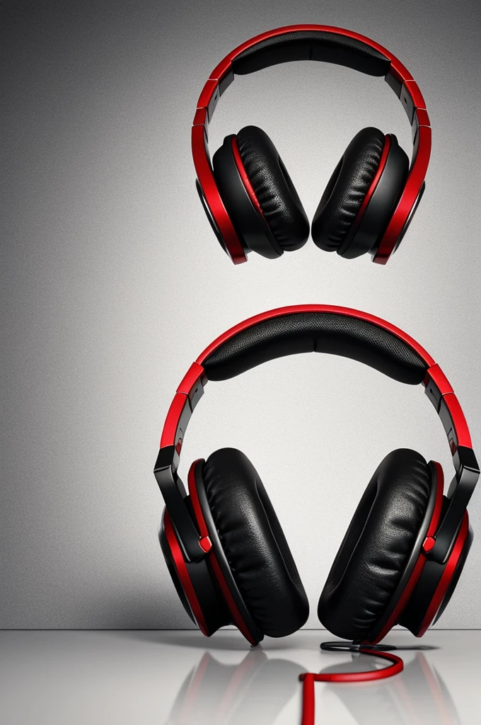 A logo with the letters TR in the colors black silver and red with headphones coming out of it