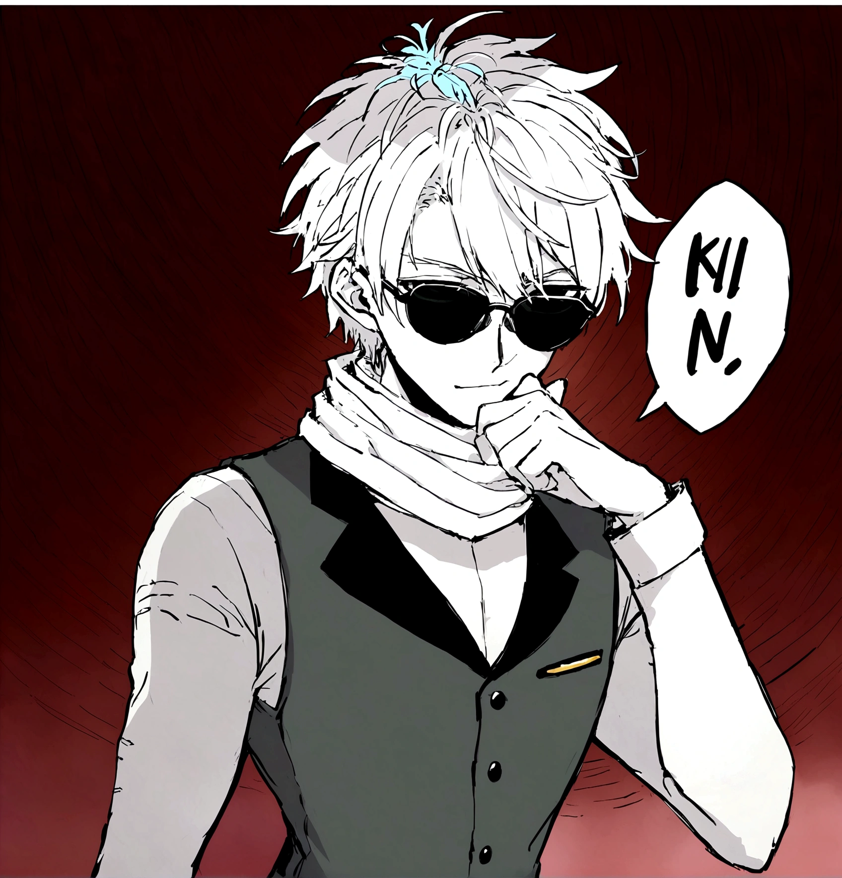 Anime style of a 20 year old man