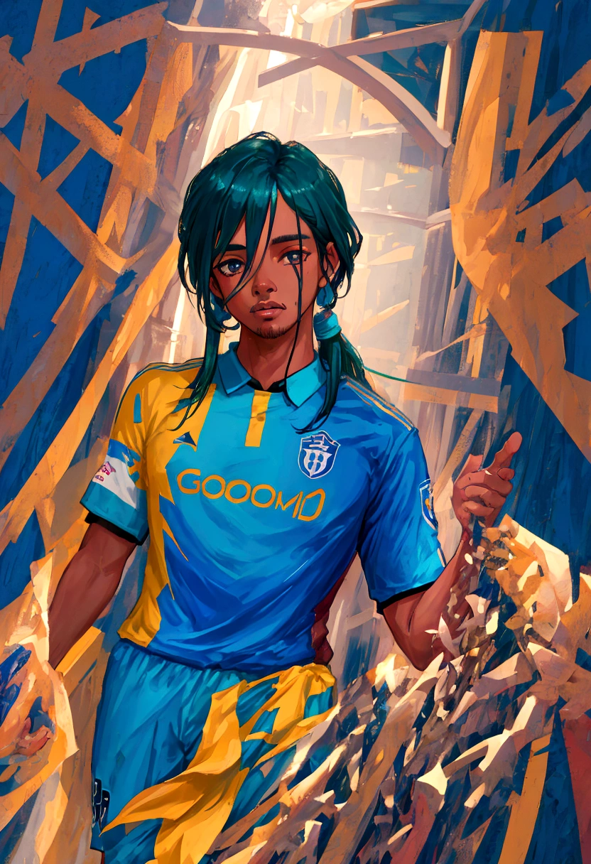 1 ronaldinho gaucho,soccer player,magical skills,extremely detailed soccer player,photorealistic,highly detailed face,beautiful detailed eyes,beautiful detailed lips,extremely detailed face,dynamic pose,mid air kick,realistic soccer field,dynamic action,hyperrealistic,4k,8k,highres,masterpiece,ultra-detailed,professional sports photography,vivid colors,cinematic lighting