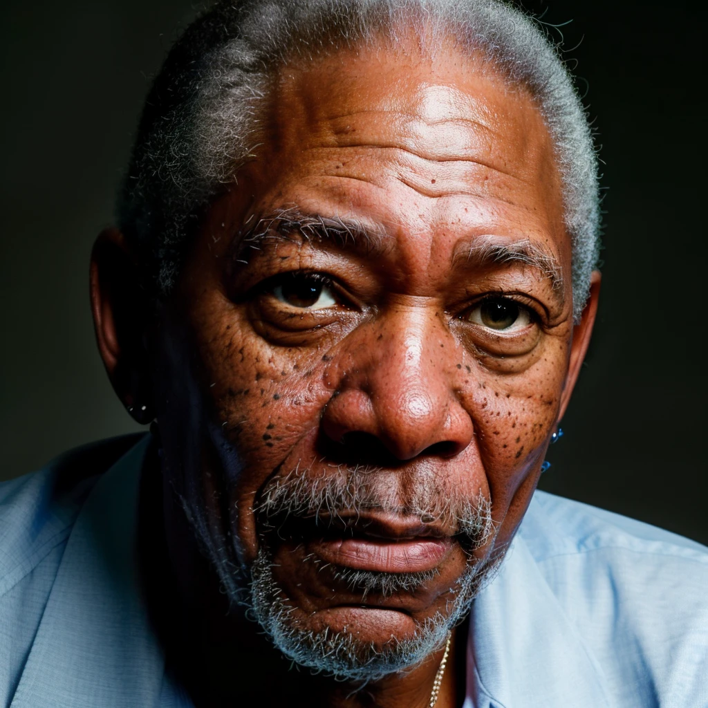 portrait of person Morgan Freeman, in the almighty, professional photograpy, high resolution, 4K, detailed photo,   