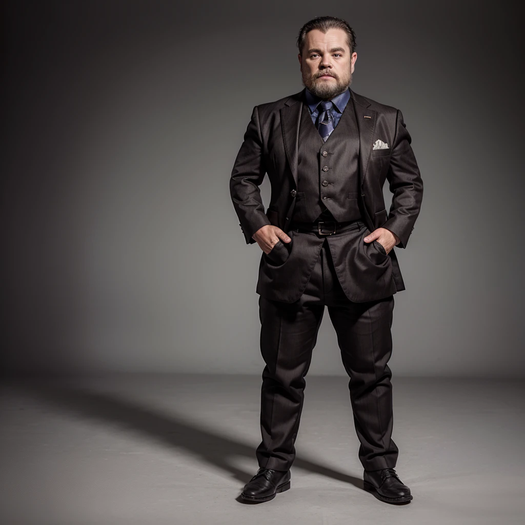 dwarfism man full body , elegant outfit, realistic 16k, hd