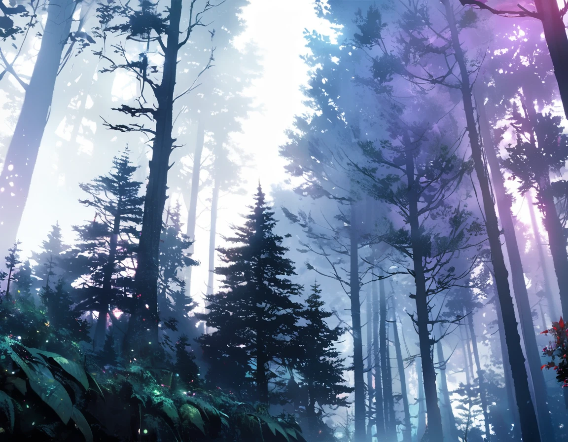 Eerie Dark Forest