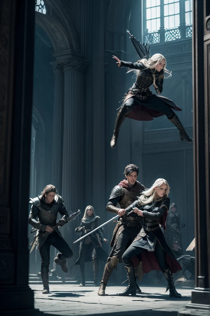 Throne of Glass series style battle scene