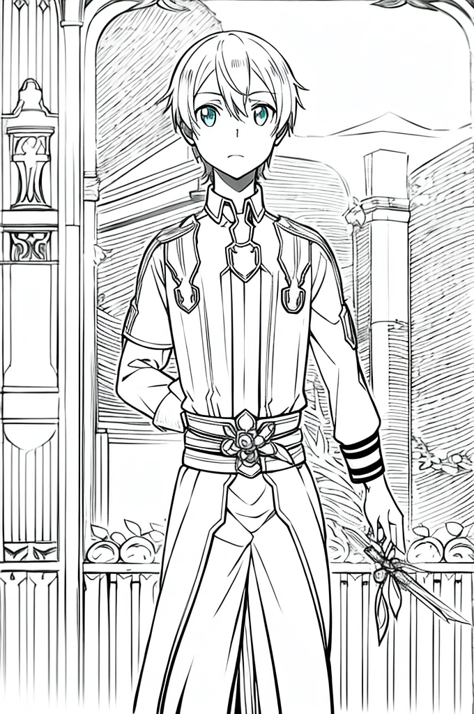 eugeo sword art online, looking at viewer, boy, masterpiece