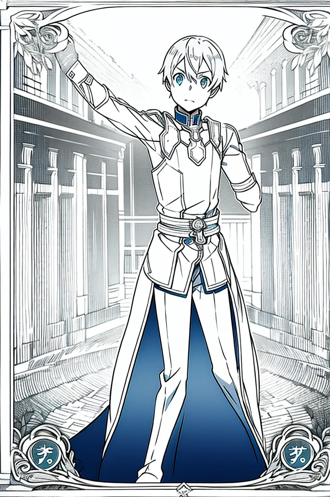 eugeo sword art online, looking at viewer, boy, masterpiece