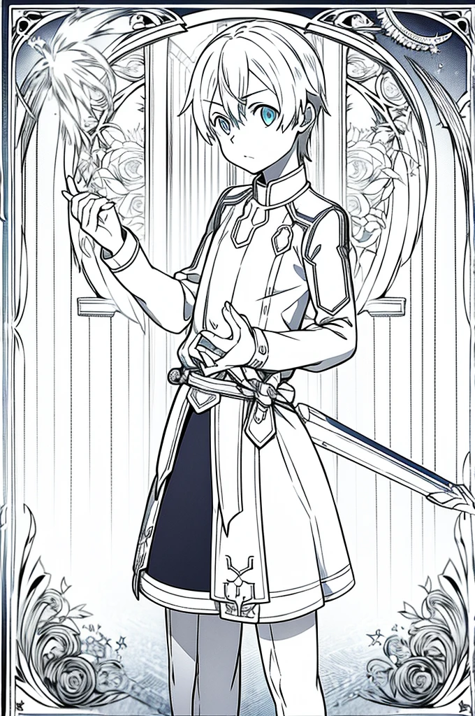 eugeo sword art online, looking at viewer, boy, masterpiece