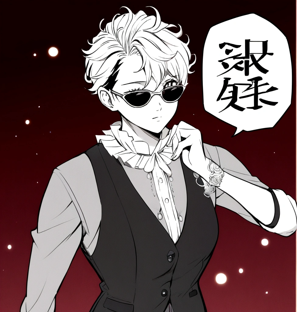 Anime style and black hair