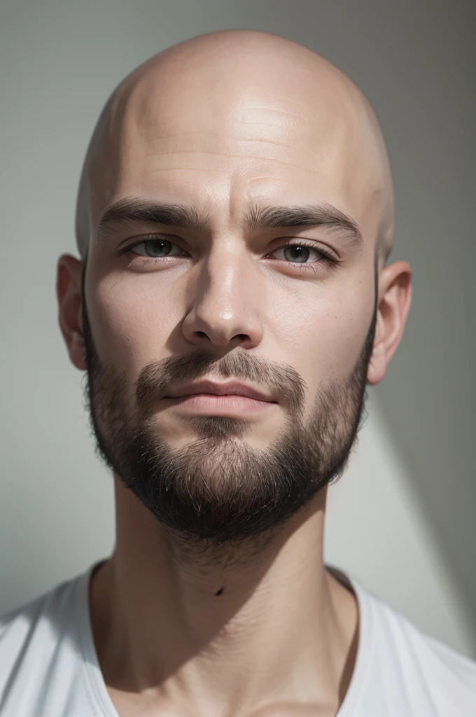 Bald man without a beard