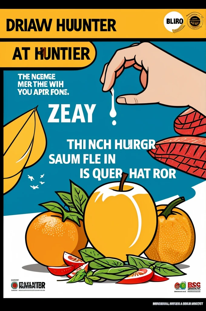 Draw a poster about zero hunger 
