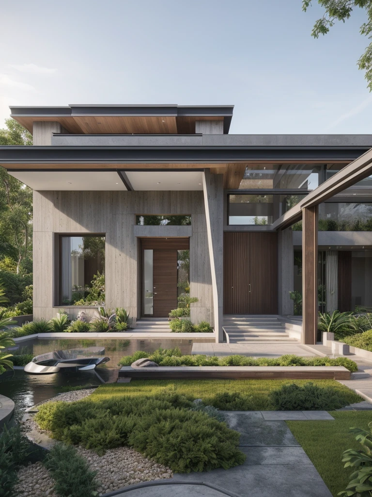((best quality)), ((masterpiece)), (detailed), perfect face, ((Masterpiece)), (best quality), (ultras Realistic), 8k, Raw photo, a rendering of a modern house with vietnamese roof anh brick yard , realistic garden, contemporary house, exterior design, wide establishing shot, modern house, in style of simplified realism, concept house, realistic building, front elevation view, wide angle exterior 2022, inter dimensional villa, building facing, sharp focus ilustration hq, modern style, realistic establishing shot, concept house, wide angle exterior 2022, precise architectural rendering, inter dimensional villa, award-winning render, front-view, mid-view, detailed rendering, architectural render, architecture render, modern house, architectural visualization, realistic architecture, insanely detailed rendering, exterior , trees landscape, sky wood paneled ceiling, a rendering of a modern house with a garden, precise architectural rendering, high quality rendering, award-winning render, professional render, beautiful 3 d rendering, beautiful rendering, architectural rendering, a photorealistic rendering, luxcore render, stunning render, an award winning digital render, beautiful rendered, high-quality render, architectural 3 d render, artistic render, a view of a garden with lots of flowers and plants, in a cottagecore flower garden, cottagecore flower garden, lush flowery outdoors, garden with flowers, flower garden summer morning, lots of plants and flowers, lush garden surroundings, lush chic garden, with a french garden, lush plants and flowers, home and garden, garden at home, homes and gardens, permaculture, with a garden, sustainable architecture, gardening, green house, homes and garden magazine, beautiful house on a forest path, vegetal architecture, a rendering of a modern house with a small balcony and a bancony , precise architectural rendering, modern house, contemporary house, concept house, street,