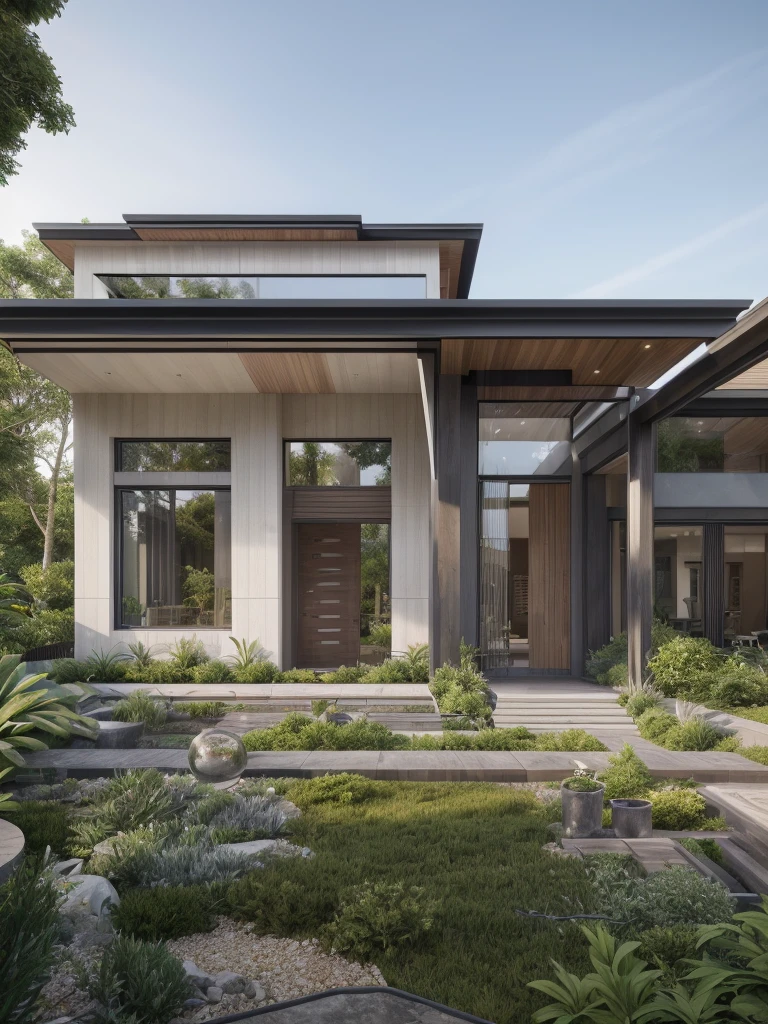 ((best quality)), ((masterpiece)), (detailed), perfect face, ((Masterpiece)), (best quality), (ultras Realistic), 8k, Raw photo, a rendering of a modern house with vietnamese roof anh brick yard , realistic garden, contemporary house, exterior design, wide establishing shot, modern house, in style of simplified realism, concept house, realistic building, front elevation view, wide angle exterior 2022, inter dimensional villa, building facing, sharp focus ilustration hq, modern style, realistic establishing shot, concept house, wide angle exterior 2022, precise architectural rendering, inter dimensional villa, award-winning render, front-view, mid-view, detailed rendering, architectural render, architecture render, modern house, architectural visualization, realistic architecture, insanely detailed rendering, exterior , trees landscape, sky wood paneled ceiling, a rendering of a modern house with a garden, precise architectural rendering, high quality rendering, award-winning render, professional render, beautiful 3 d rendering, beautiful rendering, architectural rendering, a photorealistic rendering, luxcore render, stunning render, an award winning digital render, beautiful rendered, high-quality render, architectural 3 d render, artistic render, a view of a garden with lots of flowers and plants, in a cottagecore flower garden, cottagecore flower garden, lush flowery outdoors, garden with flowers, flower garden summer morning, lots of plants and flowers, lush garden surroundings, lush chic garden, with a french garden, lush plants and flowers, home and garden, garden at home, homes and gardens, permaculture, with a garden, sustainable architecture, gardening, green house, homes and garden magazine, beautiful house on a forest path, vegetal architecture, a rendering of a modern house with a small balcony and a bancony , precise architectural rendering, modern house, contemporary house, concept house, street,