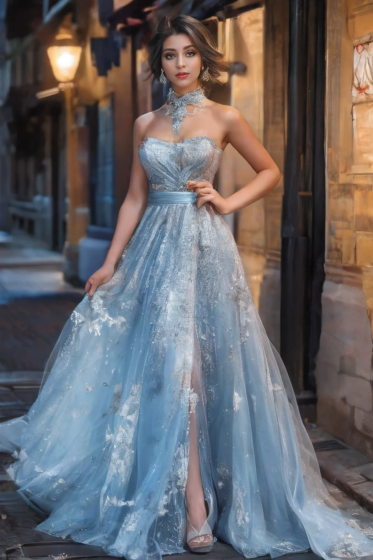 A Beautiful Female , Evening Dress