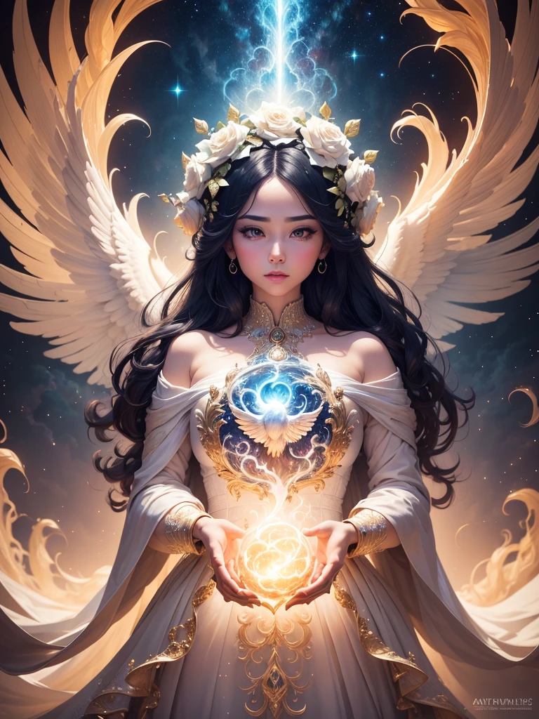 A celestial drama unfolded in the ethereal heavens as thick clouds formed an awe-inspiring spectacle. The billows weaved together, creating a wondrous creature of mythical lore. This captivating manifestation has become popular on Artstation, depicted with precise brushstrokes. The studio portrait reveals unrivaled intricacy and breathtaking detail. The creation is adorned with minuscule intricacies that are indescribable.