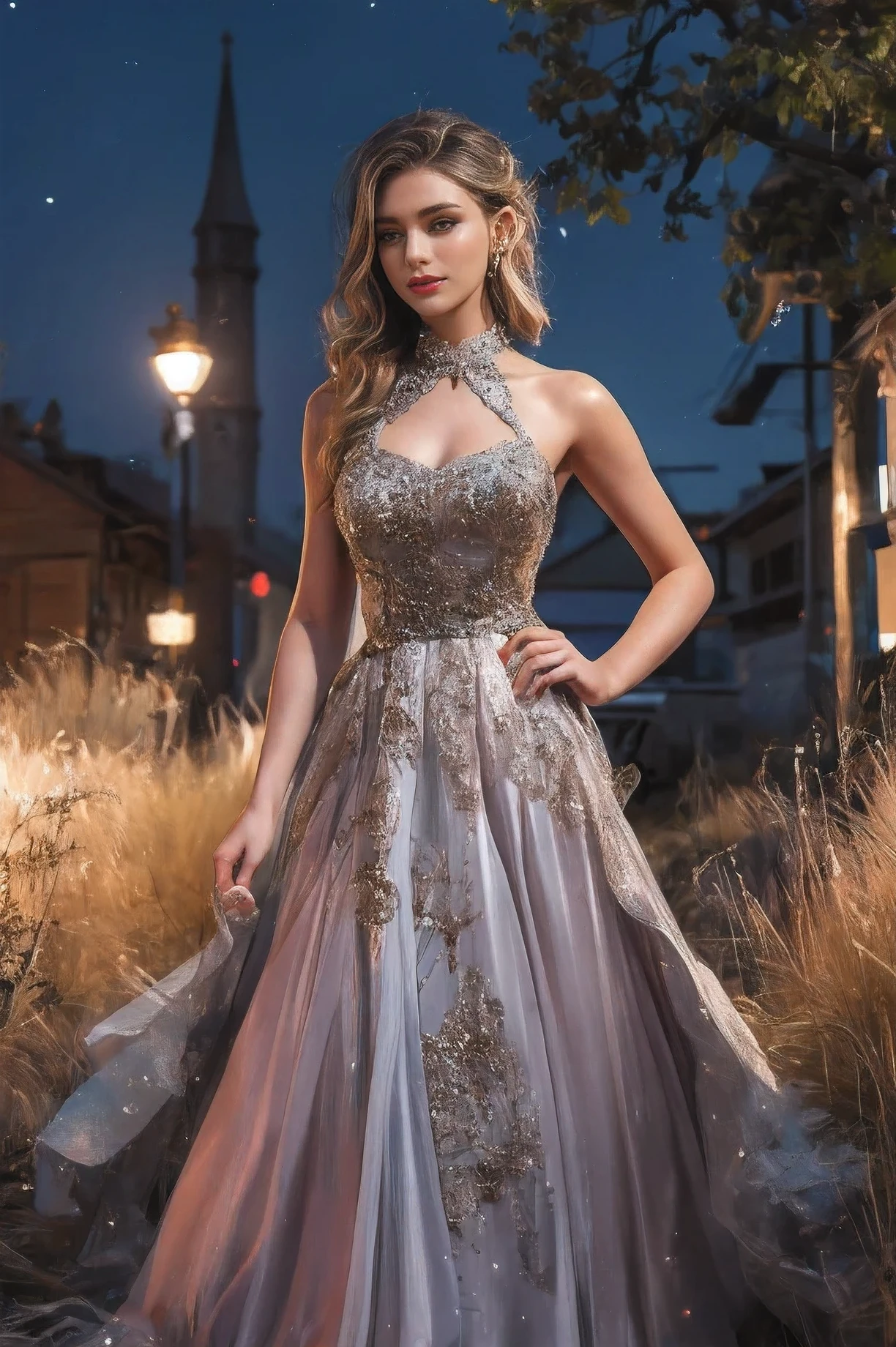 A Beautiful Female , Evening Dress