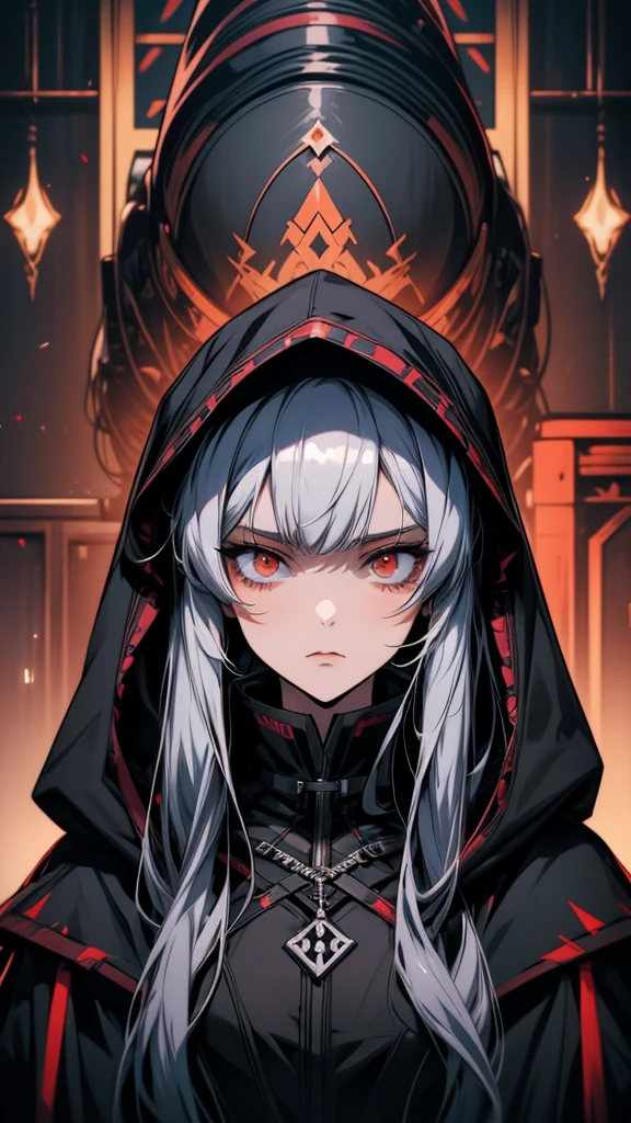 Anime girl with long hair and hood on her head, from Arknights, Detailed portrait of an anime girl, Detailed Anime Character Art, Arknights, Gothic Maiden Anime Girl, Gwaiz, 1 7 year old anime goth girl, From Girls Frontline, Stunning Anime Face Portraits, Detailed anime faces, Portrait Gap Moe Yandere Grimdark, Automated Kidney