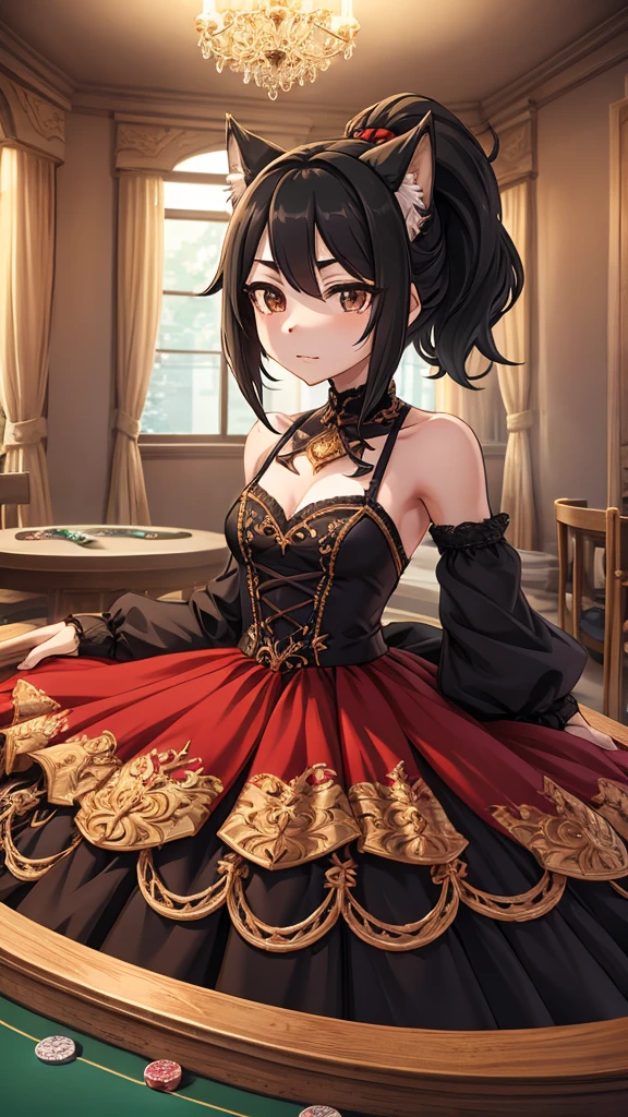 Close-up above the waist，Half side，Poker face狼女孩，Personification狼女孩，Female wolves，Personification，furry，hairy，fuzzy，Body hair，short hair，Dark Skin，Dark Skin，Dark Skin，Dark Skin，Noble clothing，Dress，Dress，晚Dress，grace，Poker face，Poker face，Poker face ，Black hair，全身灰Black hair，Dark Skin，Dark skin，Black hair，Ponytail，Long hair，Poker face，贵族Dress，big ear，Wolf Ear Girl，Wolf Tail，cute，Poker face，Cold three no girl，Poker face，****，grace，Slender figure，Girl-like wolf girl，flat chest，Light and Shadow，indoor背景，indoor，cute，Poker face，cool girl，poker face，Princess dress